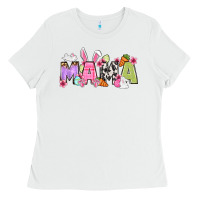 White Easter mama Ladies Tee - OliviaCreatesArt