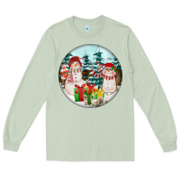 Matcha Christmas snowman Long Sleeve Tee - FaDigitalArtStudio