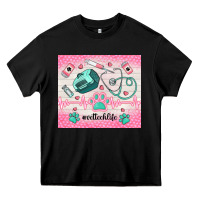 Black #vettechlife Heavy Core Tee - TumblerDesignByShophia