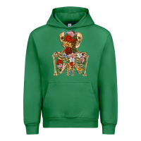 Emerald flower skeleton Urban Hoodie - RanaPortraitStore