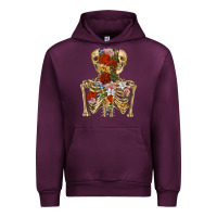 Flower Skeleton Urban Hoodie | Teevron