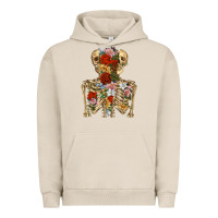 Pigment French Oak flower skeleton Urban Hoodie - RanaPortraitStore