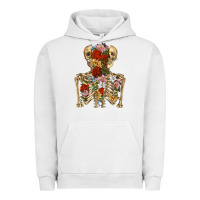 Pigment Lunar Rock flower skeleton Urban Hoodie - RanaPortraitStore