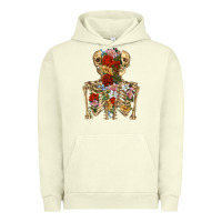 Pigment Pistachio flower skeleton Urban Hoodie - RanaPortraitStore