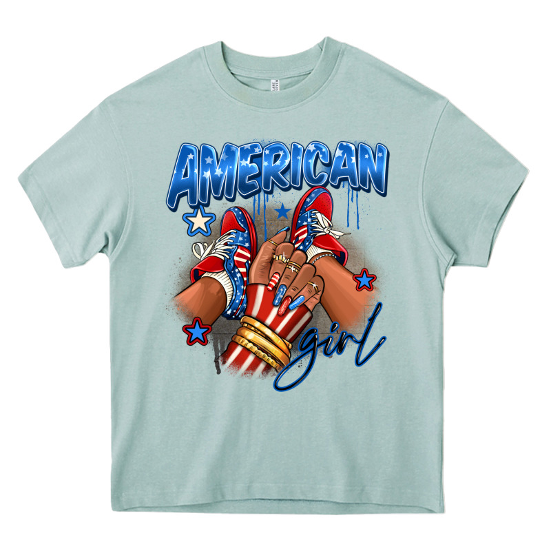 Afro American Girl Sneakers Heavy Core Tee by RanaPortraitStore | Teevron