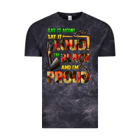 Cloud Black Say it now! say it loud! i'm black and i'm proud Vintage Tee - FaDigitalArtStudio