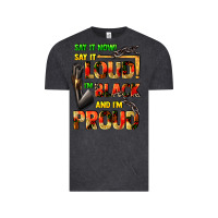 Vintage Black Say it now! say it loud! i'm black and i'm proud Vintage Tee - FaDigitalArtStudio