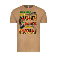 Vintage Camel Say it now! say it loud! i'm black and i'm proud Vintage Tee - FaDigitalArtStudio