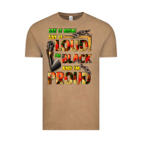 Vintage Coffee Say it now! say it loud! i'm black and i'm proud Vintage Tee - FaDigitalArtStudio