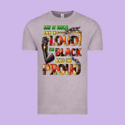 Say It Now! Say It Loud! I'm Black And I'm Proud Vintage Tee Designed By Fadigitalartstudio