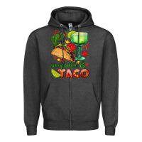 Charcoal Heather margarita and taco Zipper Hoodie - AdoDesignShop