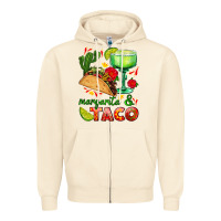 Sandshell margarita and taco Zipper Hoodie - AdoDesignShop