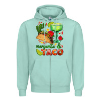 Seafoam margarita and taco Zipper Hoodie - AdoDesignShop