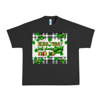 Pigment Black Irish today but please kiss me st. patricks day Urban Heavy Tee - FaDigitalArtStudio