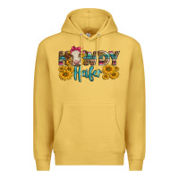 Antique Gold Western Howdy Heifer With Charolais Cow Premium Hoodie - LillyAllenDesigns