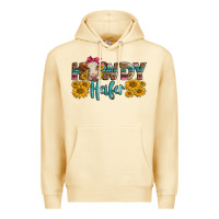 Pina Colada Western Howdy Heifer With Charolais Cow Premium Hoodie - LillyAllenDesigns