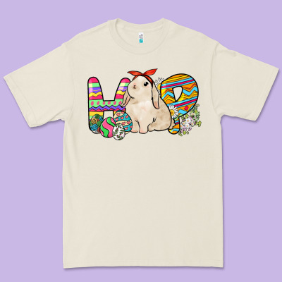 Hop Rabbit Easter Day Premium Tee Designed By Howdyjamesfarm