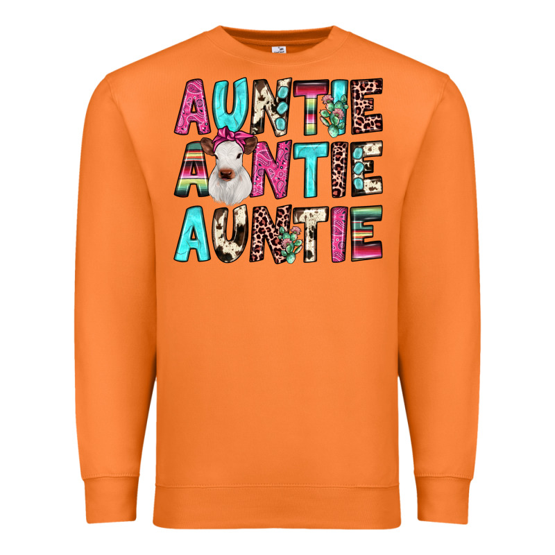 Auntie Heifer Cactus Premium Sweatshirt by JahusDesignShop | Teevron
