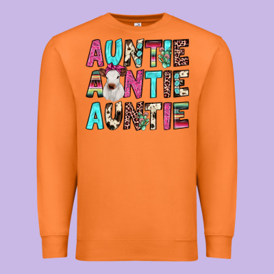 Auntie Heifer Cactus Premium Sweatshirt Designed By Jahusdesignshop