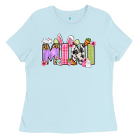 Baby Blue Easter mini Ladies Tee - OliviaCreatesArt