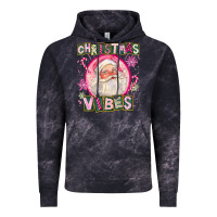 Cloud Black Pink Christmas Vibes Santa Vintage Hoodie - FaDigitalArtStudio