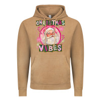 Vintage Camel Pink Christmas Vibes Santa Vintage Hoodie - FaDigitalArtStudio