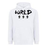 White wrld singer 999 black Heavyweight Hoodie - baoMotion