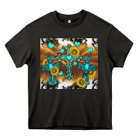 Asphalt western crosses and sunflowers Heavy Core Tee - TumblerDesignByShophia