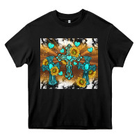Black western crosses and sunflowers Heavy Core Tee - TumblerDesignByShophia