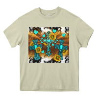 Mossy western crosses and sunflowers Heavy Core Tee - TumblerDesignByShophia