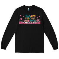 Black best teacher ever libbey glass Long Sleeve Tee - BundleAndBundleShop