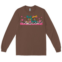 Chestnut best teacher ever libbey glass Long Sleeve Tee - BundleAndBundleShop