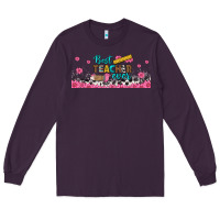 Plum best teacher ever libbey glass Long Sleeve Tee - BundleAndBundleShop