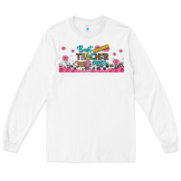 White best teacher ever libbey glass Long Sleeve Tee - BundleAndBundleShop