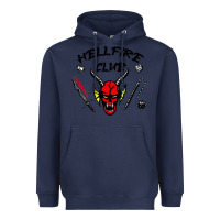Navy hellfire club strangerthings Heavyweight Hoodie - baoMotion