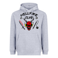 Heather Grey hellfire club strangerthings Heavyweight Hoodie - baoMotion