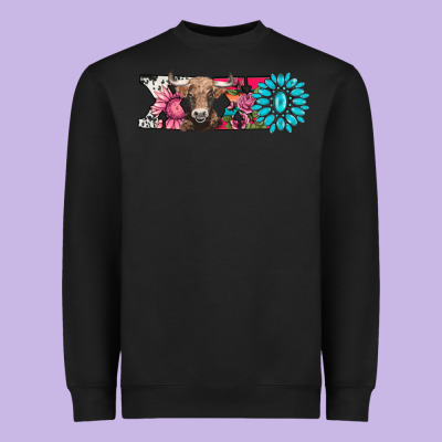 Xoxo Braunvieh Cow Heavyweight Sweatshirt Designed By Adodesignshop