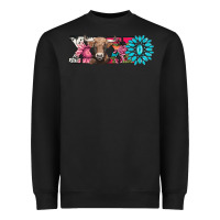 Black xoxo braunvieh cow Heavyweight Sweatshirt - AdoDesignShop