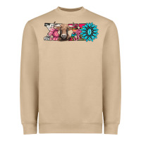 Mushroom xoxo braunvieh cow Heavyweight Sweatshirt - AdoDesignShop