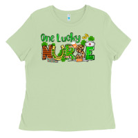 Matcha St. Patrick's One lucky Nurse Ladies Tee - OliviaCreatesArt