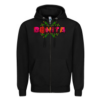 Black bonita Zipper Hoodie - AdoDesignShop