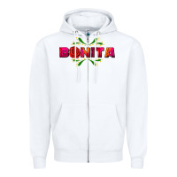 White bonita Zipper Hoodie - AdoDesignShop
