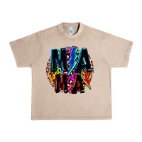 French Oak Mama lightning bolts Mother's Day Urban Heavy Tee - FaDigitalArtStudio