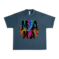 Midnight Navy Mama lightning bolts Mother's Day Urban Heavy Tee - FaDigitalArtStudio