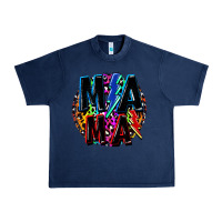 Navy Mama lightning bolts Mother's Day Urban Heavy Tee - FaDigitalArtStudio