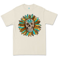 Bone sunflower with skull Premium Tee - RanaPortraitStore