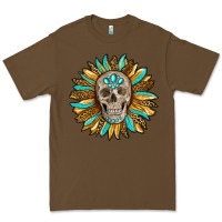 Cacao sunflower with skull Premium Tee - RanaPortraitStore