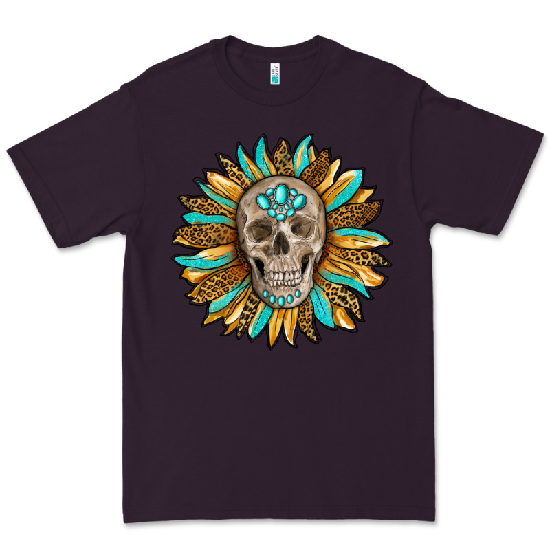 Sunflower With Skull Premium Tee by RanaPortraitStore | Teevron