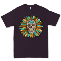 Plum sunflower with skull Premium Tee - RanaPortraitStore