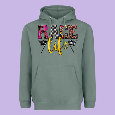 Race Life Heavyweight Hoodie Designed By Jahusdesignshop